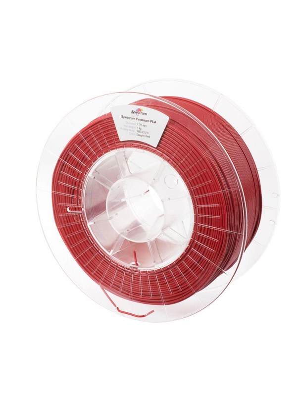 Spectrum 3D Filament / PLA Premium / â 1.75 mm / Dragon Red / Red / 1 kg